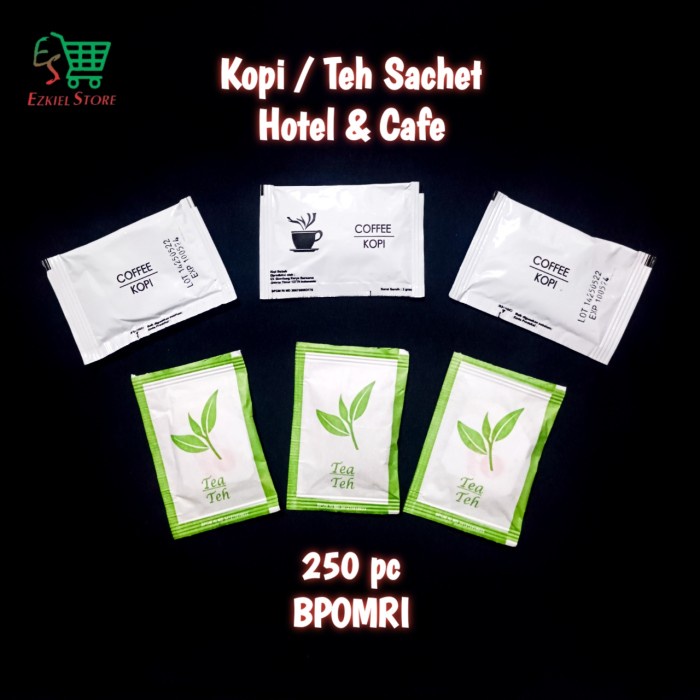 

✨PROMO✨ -Kopi Teh Sachet Hotel Cafe 250 pcs Kopi Instan Teh Celup - Teh Celup