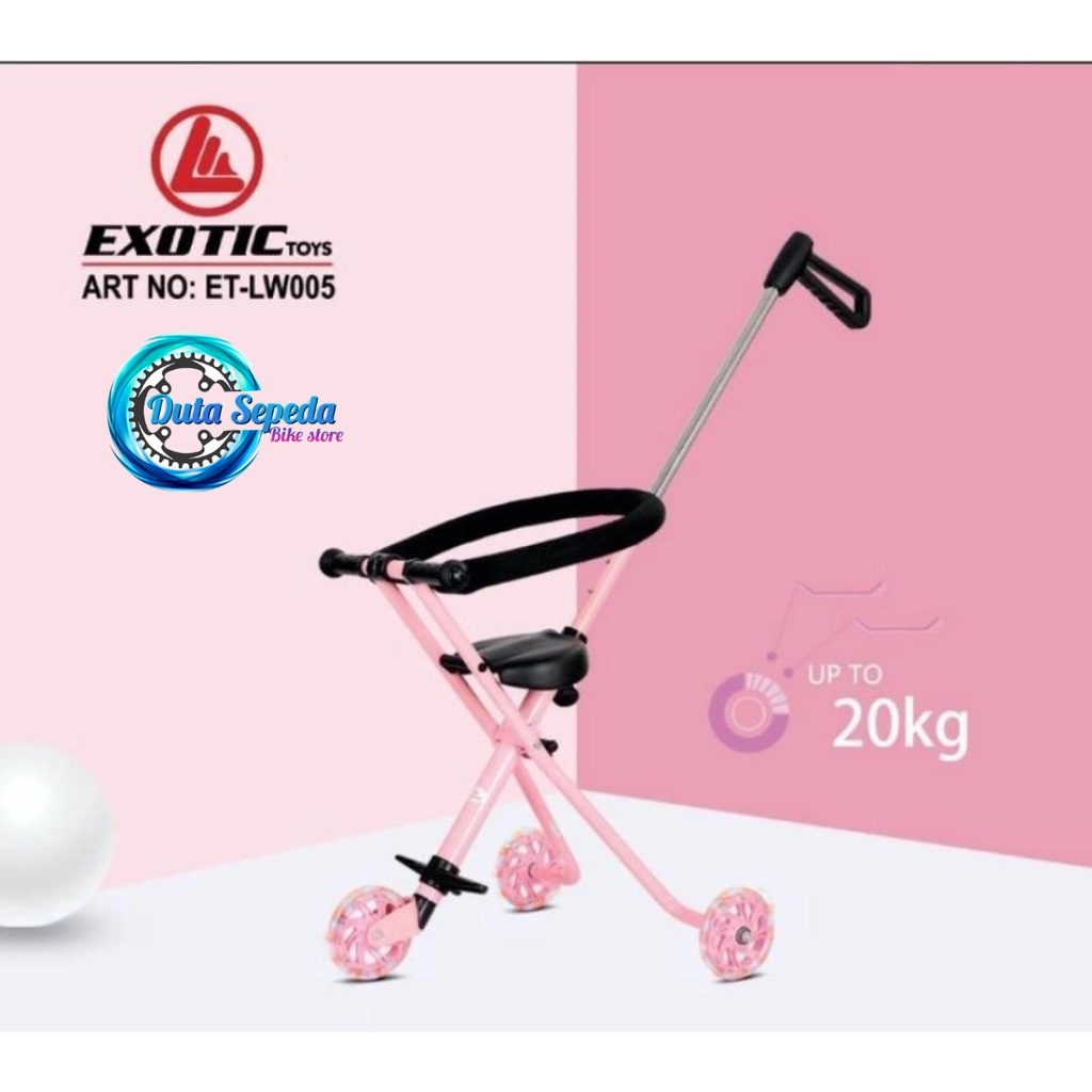 Baby Stroller roda tiga roda 3 Exotic LW 005 Dorongan Anak Bayi Kereta Dorong Anak Bayi