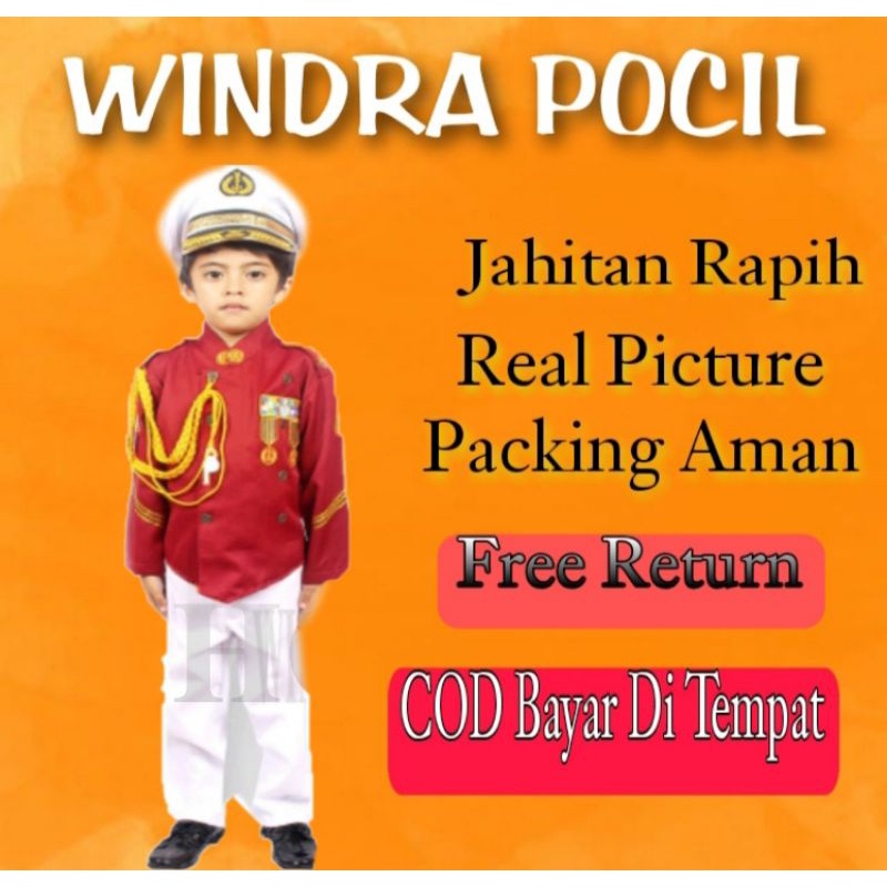 Baju Akpol Anak Kumplit Baju Akademi Polisi Anak Akpol Cilik Akpol Merah Anak Baju Profesi Akpol Ana