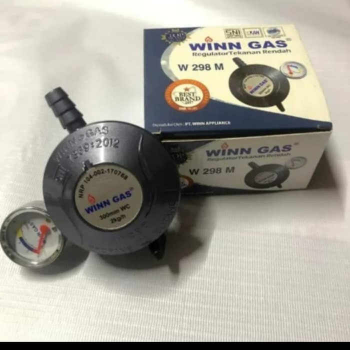 Regulator gas+meter winn gas 298/regulator/kepala gas/winn gas