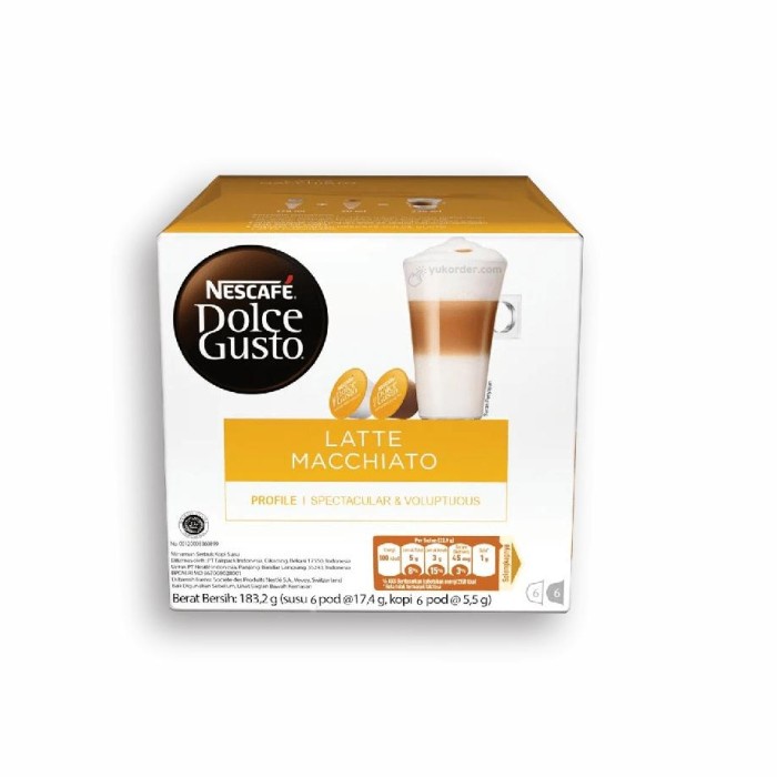 

KAPSUL NESCAFE DOLCE GUSTO LATTE MACHIATTO - 22 DES 23