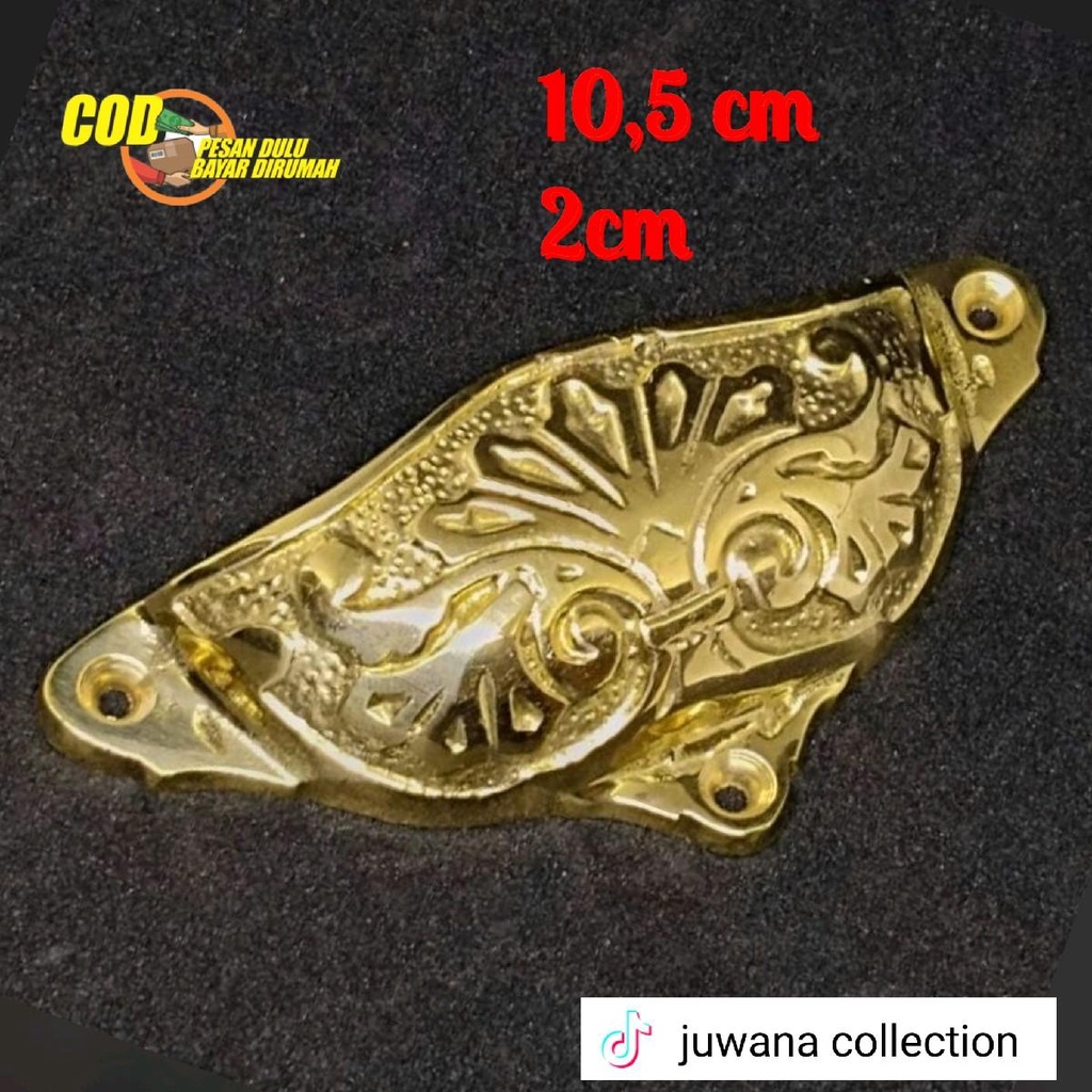 handle tarikan laci kuningan antik klasik