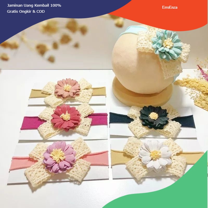 Bandana Anak Bayi Vintage Crissant  Nylon headband Usa