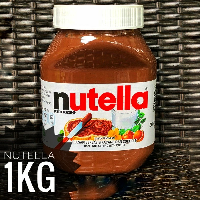 

Selai nutella 1kg / selai cokelat kacang Nutella 1 kg ED peb 26
