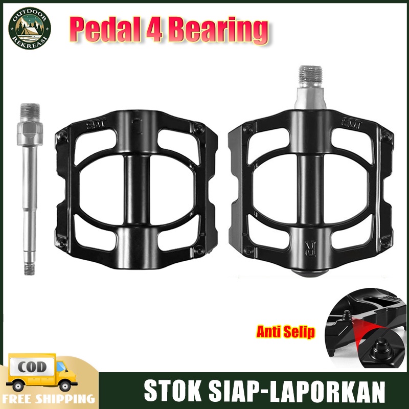 Pedal Bearing 3 Alloy Anti Slip Pedal Sepeda Lipat MTB Roadbike PEDAL BEARING Sepeda Gunung MTB lipa