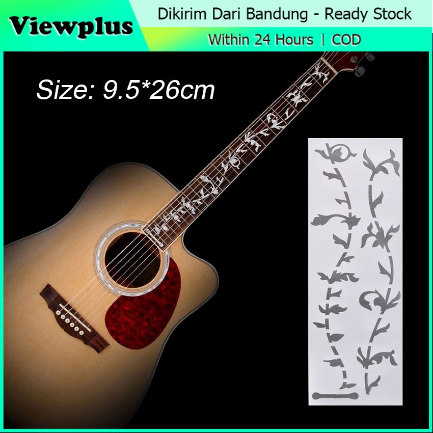 Stiker Fretboard Gitar Akustik Elektrik Inlay Decal Stiker Fret Gitar Tree Of Life Guitar Fretboard 