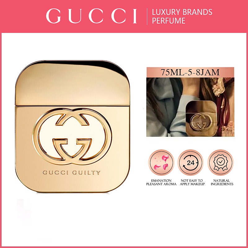 Parfum Gucci, Guilty Parfum,  EDT, Women,  Pria, Tahan Lama, Parfume, Mobil, 24 Jam, Perempuan, Non 