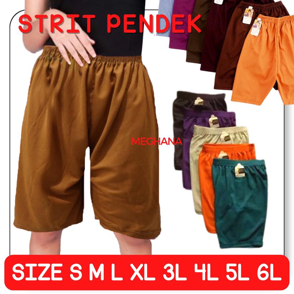 Celana Pendek Wanita JUMBO Strit Big Size