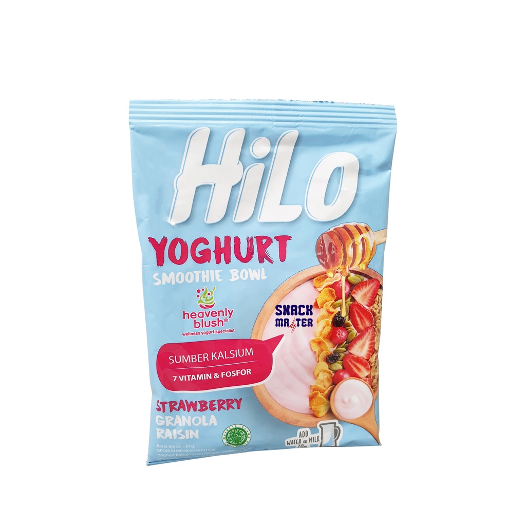 

HiLo Yoghurt Smoothie Bowl Strawberry - Netto 30gr...