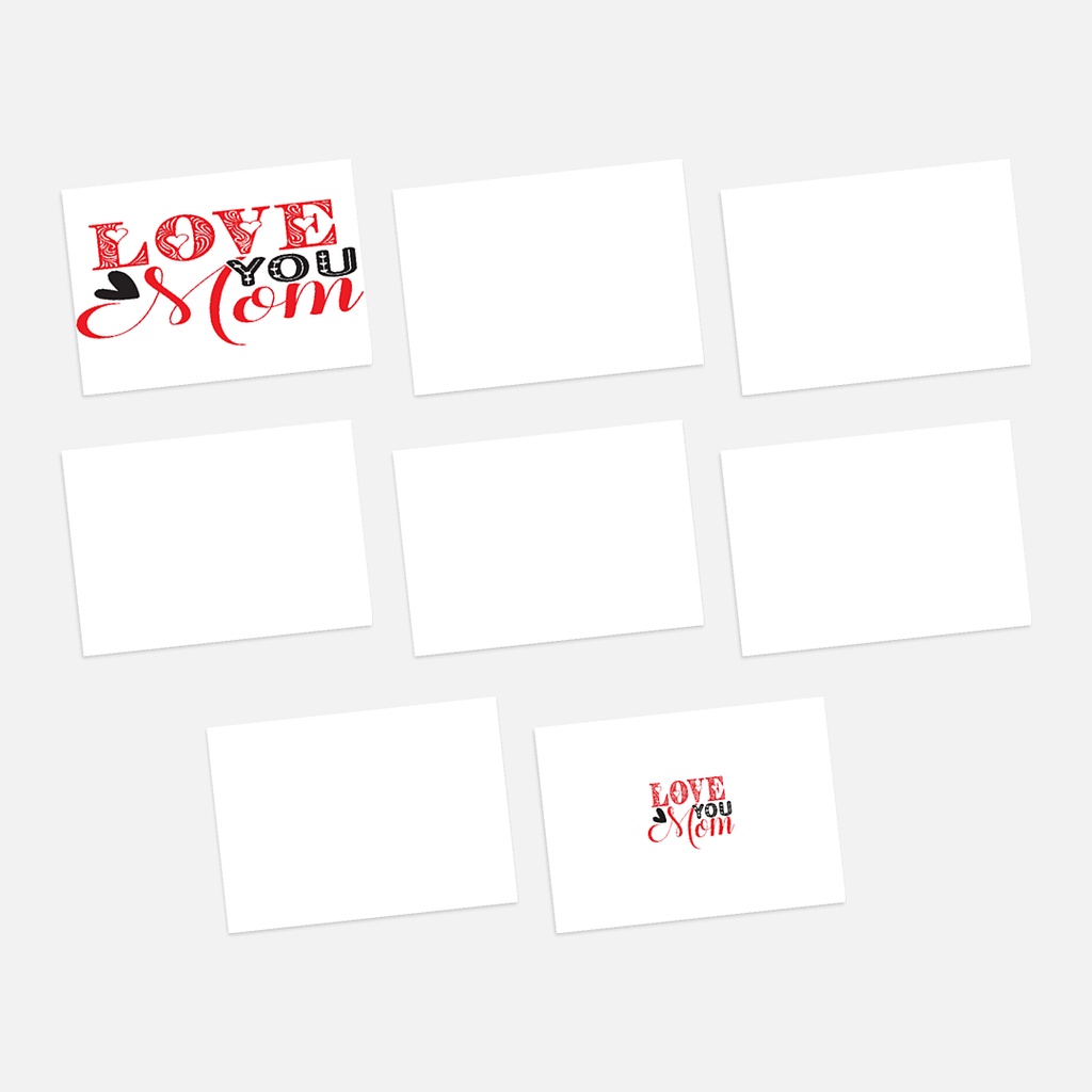 

Postcard - Set of 8 I Love Mom Pesan Kasih Sayang yang Abad