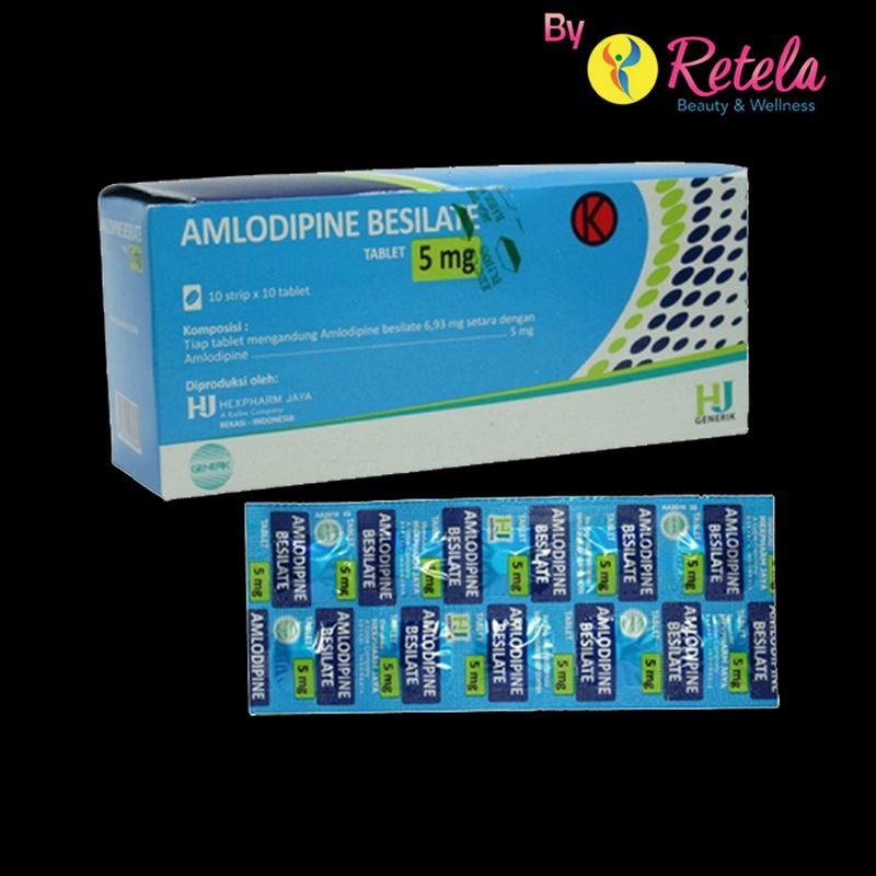 AMLODIPINE 5MG 1 STRIP 10 TABLET (GEN-HJ)
