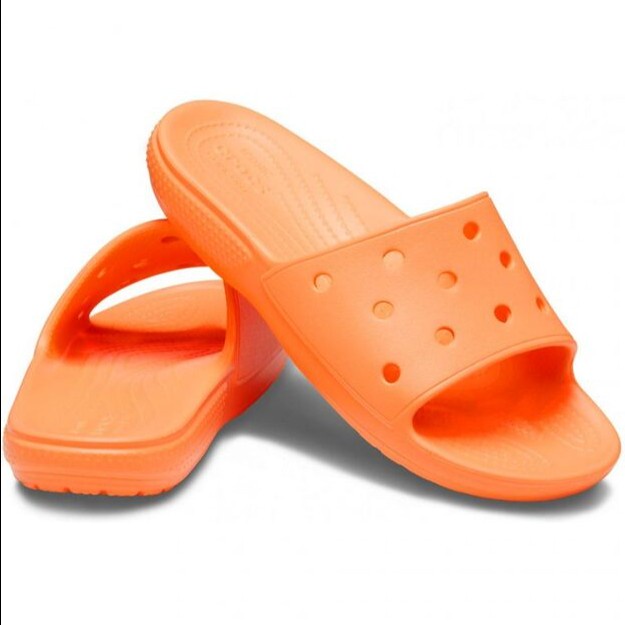 Crocs / Crocs Classic Slide / Crocs Pria / Crocs Slide / Sandal Crocs - Putih, M4