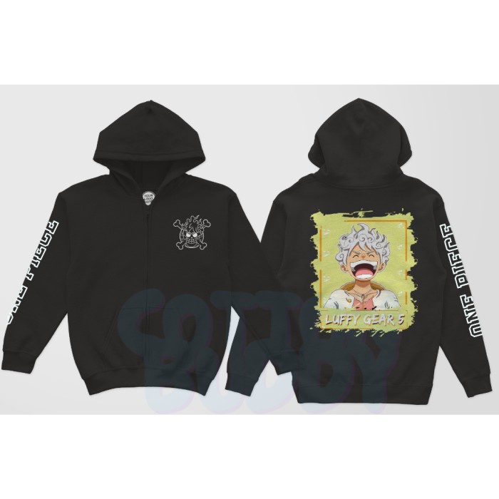 [MRN25] JAKET ZIPPER LUFFY GEAR 5 JOY BOY JAKET ANIME ONE PIECE LUFFY - HTM LUFFY HIJAU, M