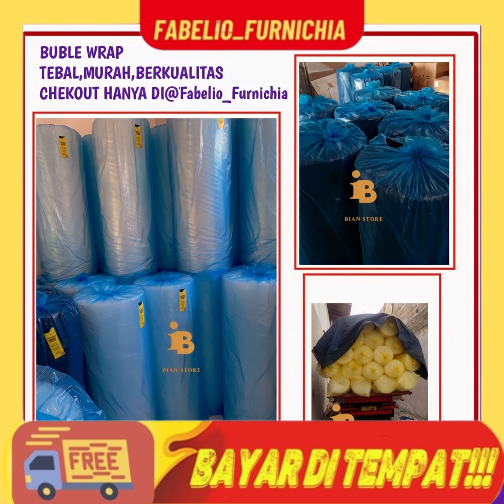 

BUBBLE WRAP 125 x 50M 3KG GRATIS ONGKIR