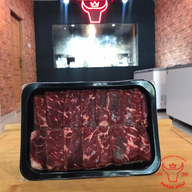 

AUS Wagyu Topside MBS 2-3 Yakiniku slice 3mm 200gr