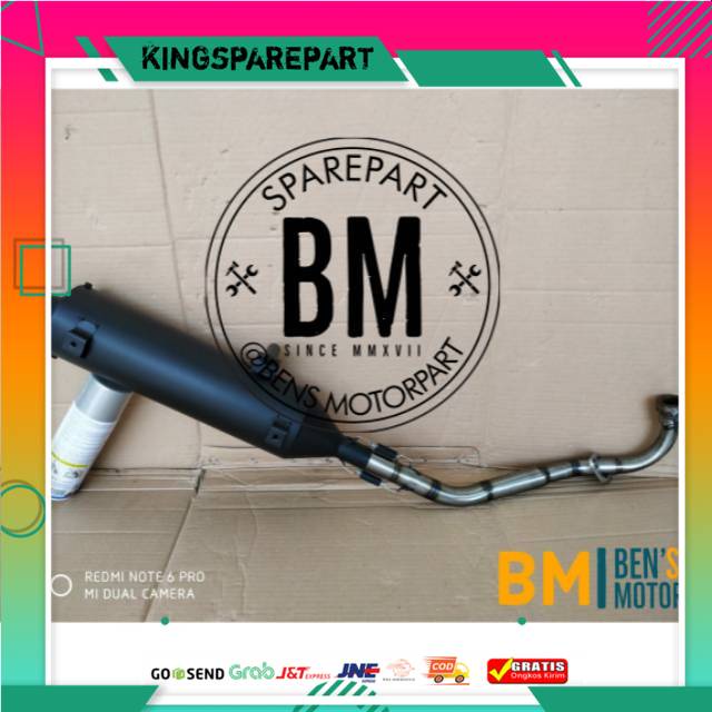 Knalpot Racing Bobokan Yamaha Xeon Karbu / Xeon Lama / Xeon 125 - Knalpot Racing Model Standar Xeon