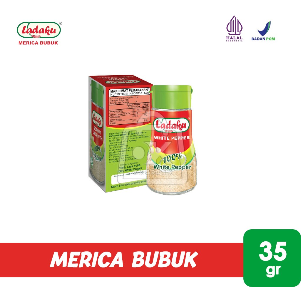 

Ladaku Merica Bubuk White Pepper Powder (Box 35gr)