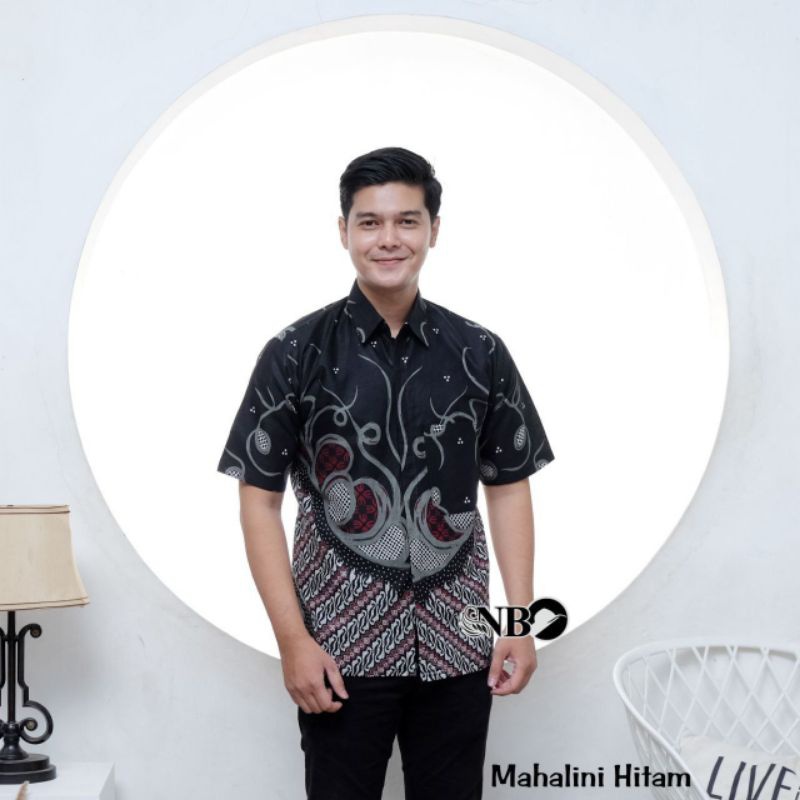 Afkar Batik katun prima New Arival Batik Atasan Pria Kemeja Batik Lengan Pendek Katun