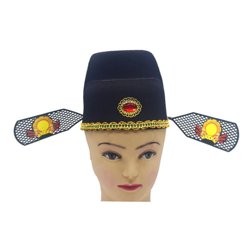 Poop Topi Cendekiawan Cina Topi Kuno Untuk Pria Topi Opera Beijing Kostum Opera Tradisional Topi