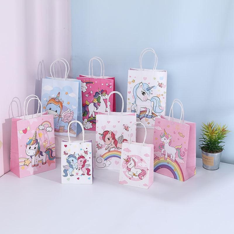 

(HOCANPARTY) PAPER BAG GODDIE BAG TAS KADO HADIAH PESTA ULANG TAHUN MOTIF UNICORN EKOR KUDA PONI PONI TAIL