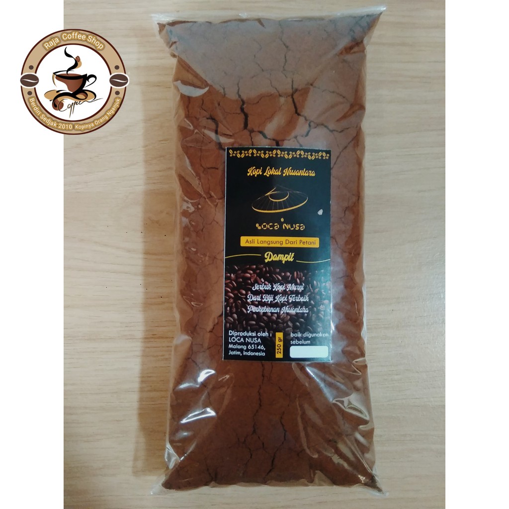 

Kopi Bubuk Murni Lokal Nganjuk Robusta Dampit 250 Gram