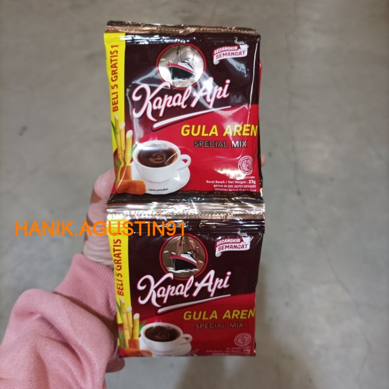 

Kapal Api Gula Aren Special Mix 23 gr x 10 pcs / Kapal Api Kopi Spesial Gula Aren isi Renceng Mb91