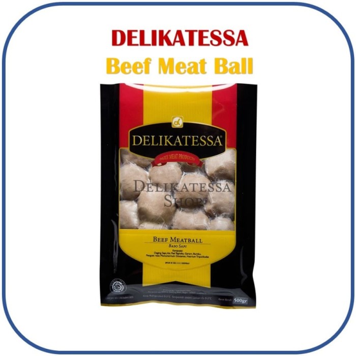 Delikatessa Baso Bakso Sapi Halal Horeca @250gr