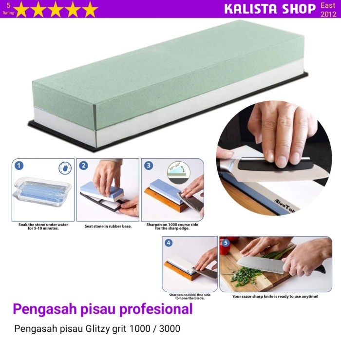 Batu Pengasah Asahan Pisau Knife Sharppener 1000 / 3000