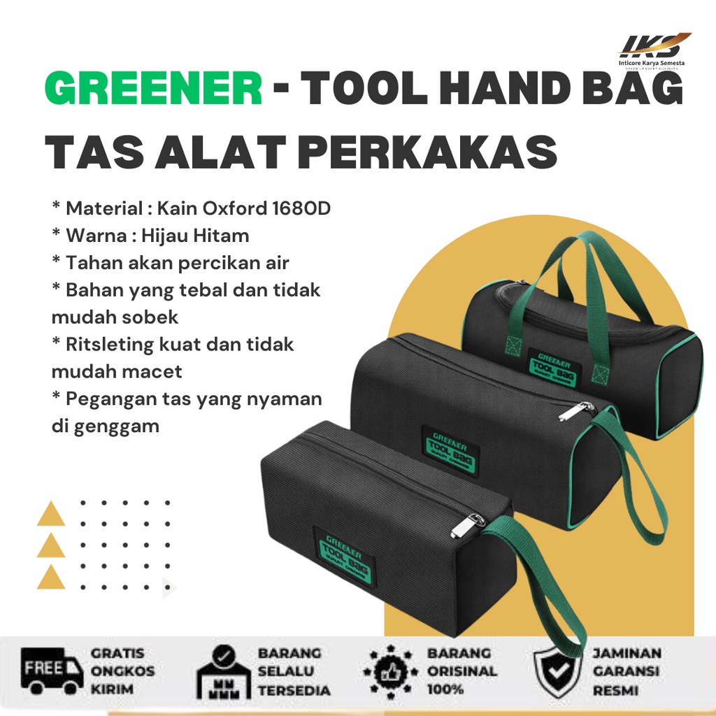 GREENER Tool Box Hand Bag - Tas Alat dan Perkakas Kecil Teknisi