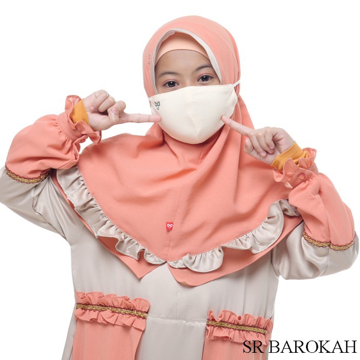 Rabbani - Setelan Baju Gamis Anak Perempuan Bani Batuta Khimar Hafiz Agita