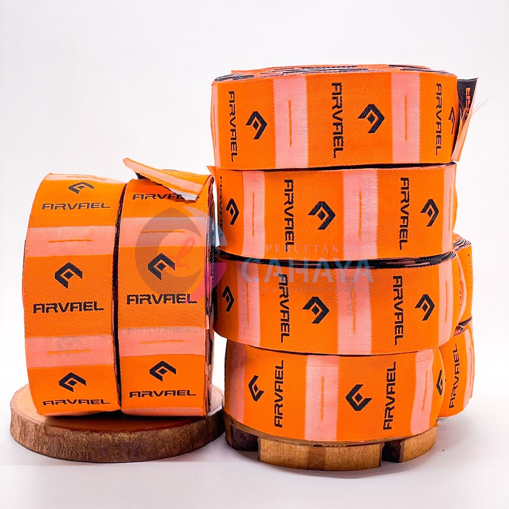 

2x5cm Label Woven Damask / Label Baju Rajut / Label Bordir