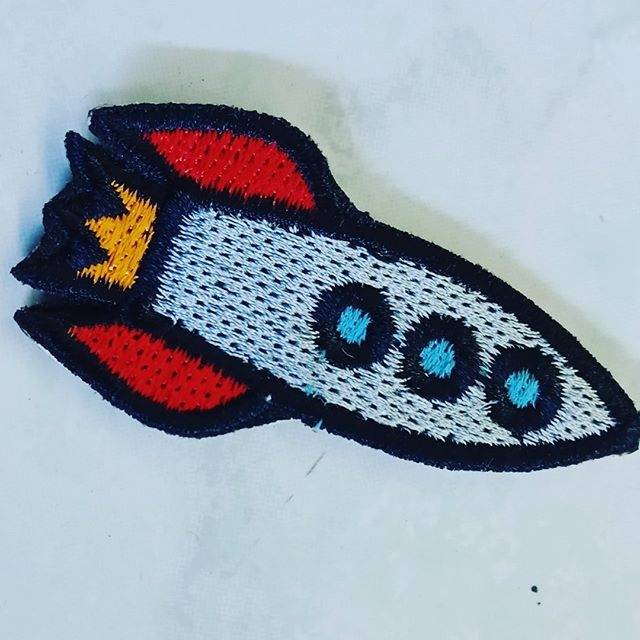 Bordir Bordir Emblem patch bordir roketbisa pesan satuan