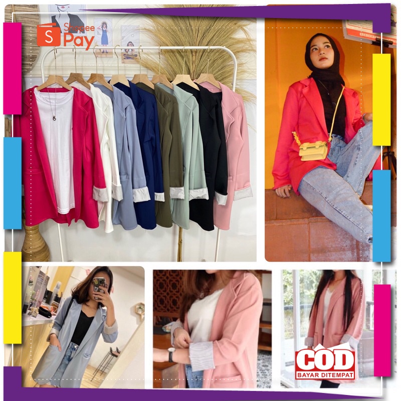 PREMIUM KOREAN STYLE / BLAZER WANITA KOREA BLAZER KOREA SET PANJANG FORMAL MURAH BLEZER WANITA KOREA