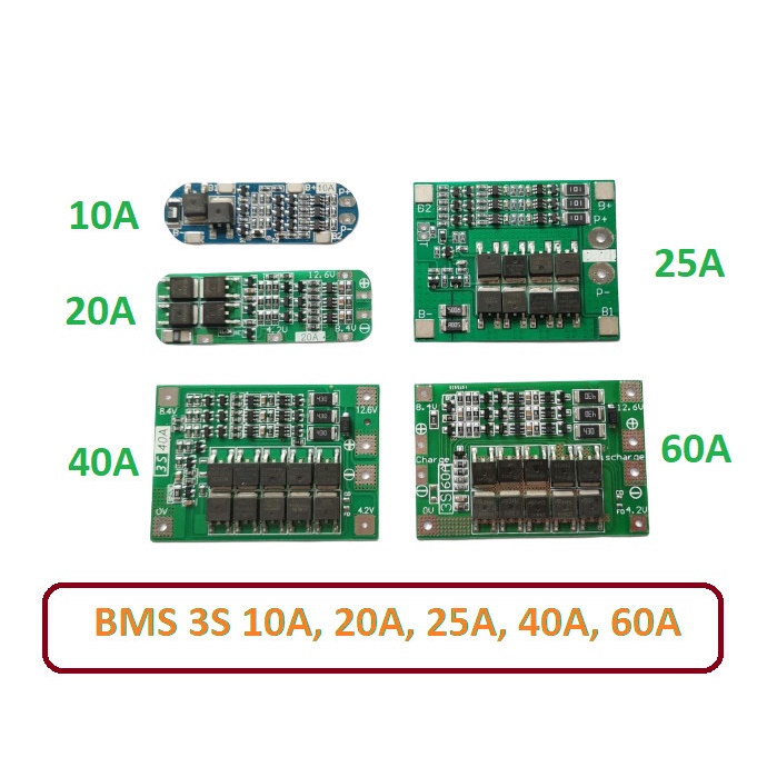 PART011 BMS Module Modul Pelindung Baterai 18650 2S 3S 10A 20A 25A 40A 60A  10A PERLENGKAPAN ELEKTRI