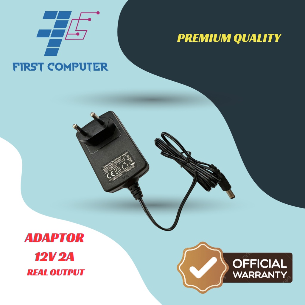 Adaptor 12V 2A New Real Output for CCTV Modem dll