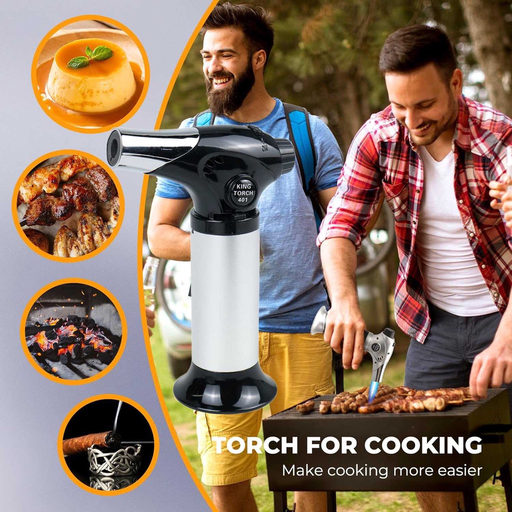 COD Alat Gas Blow Torch Butane Genggam Mini Portable Bakar Bakaran BBQ Panggang Daging Ikan Sosis Sa