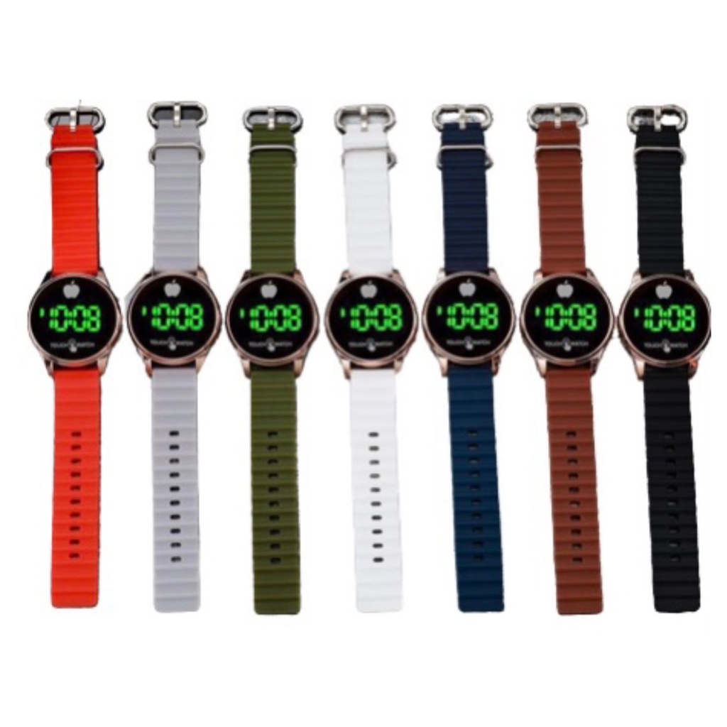 SM88 Jam Tangan Pria/Wanita Led Touch Watch Bulat D67
