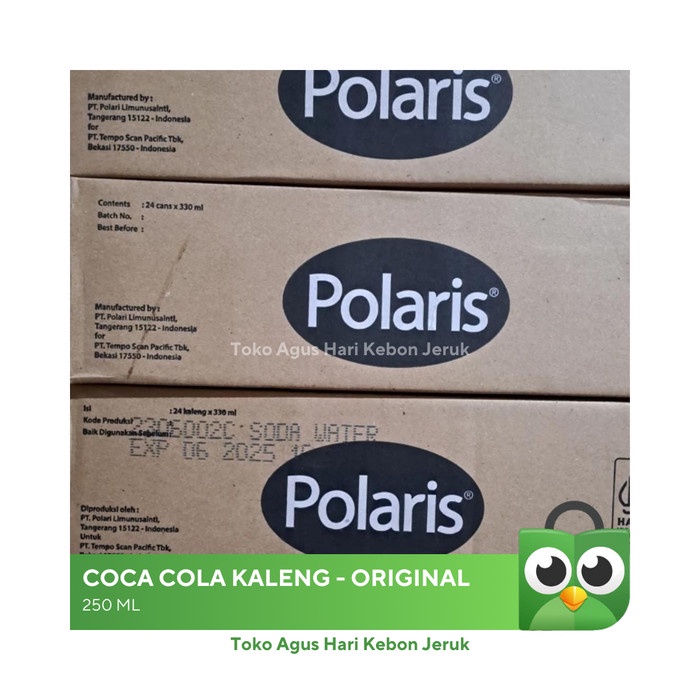 

[Big Sale] Polaris Soda Water 330ml 24 kaleng