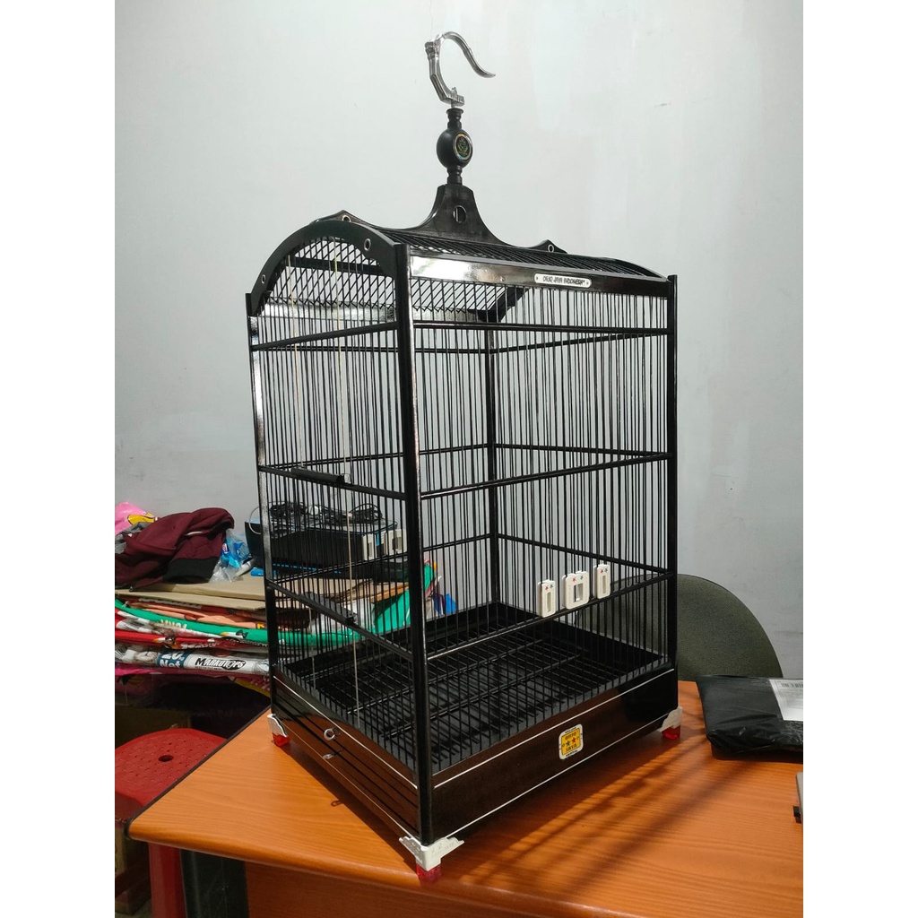 Kandang Kotak Oriq Jaya Sangkar kotak oriq hitam lis putih 3 ukuran