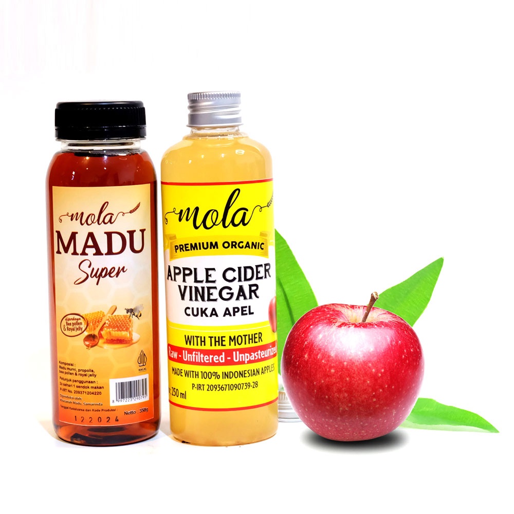 

Ay00! Paket Diet Mola Cuka Apel Cider Venegar + Mola Madu Super Murni