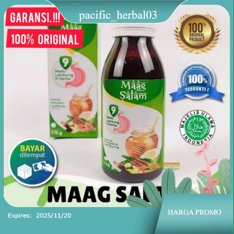 

MADU MAAG MUJARAB HERBAL I MADU KUNING SEHAT LAMBUNG I OBAT MAAG I ASAM LAMBUNG / Kanzmag Maag Salam / Madu Maag Salam Asli / Madu Maag Salam Original