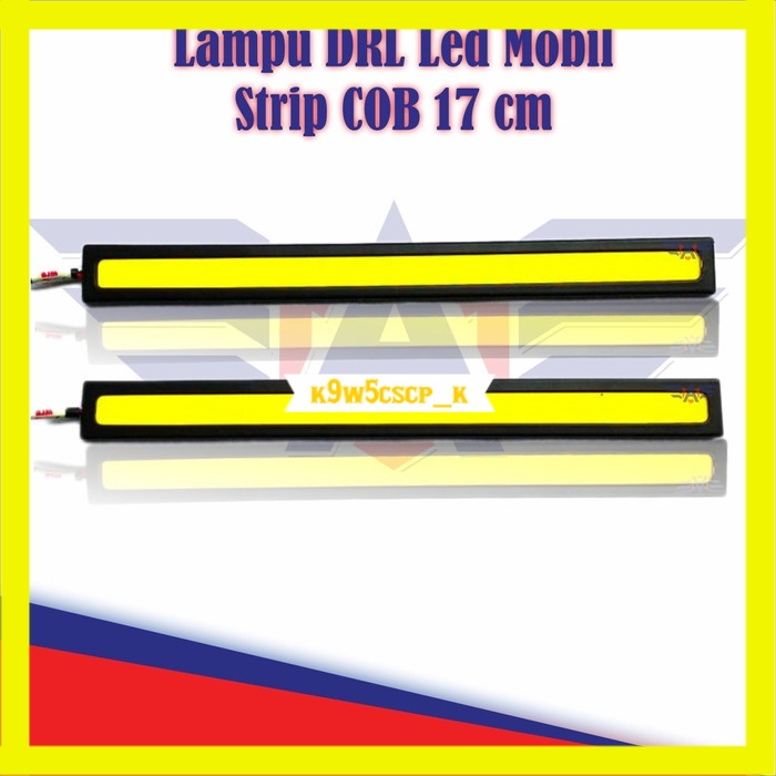 Lampu DRL Led Mobil Strip COB 17 cm