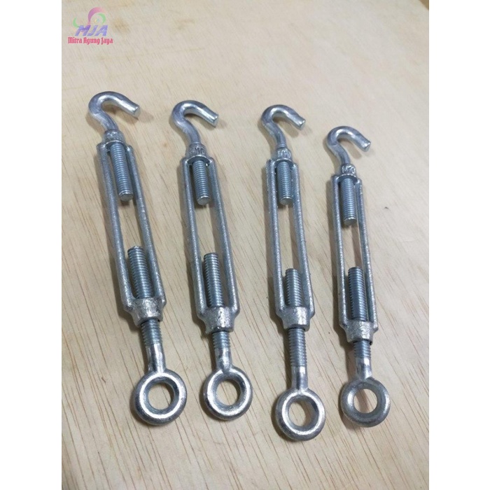 SPAN SKRUP M6 PENARIK KABEL SLING JARUM KERAS HOOK TRUNBUCKLE MAJ HOOK & EYE HOOK TARIK KABEL PENGAI