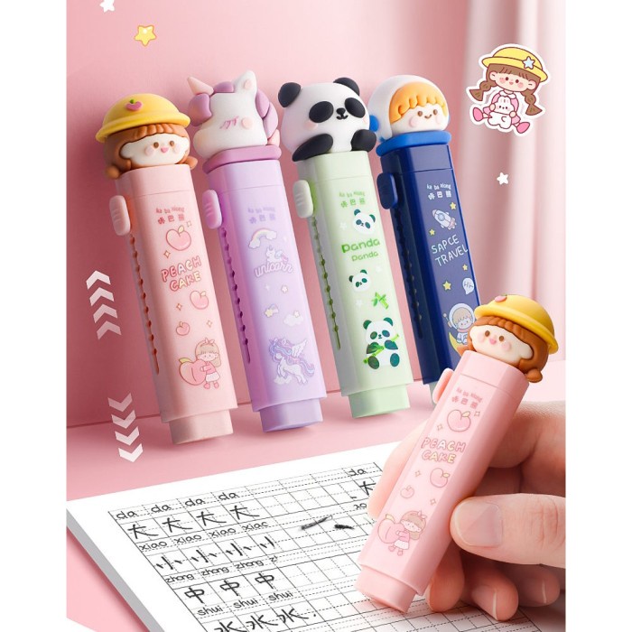 

[LOGU] Penghapus pensil mechanical eraser persegi, Refill Penghapus persegi