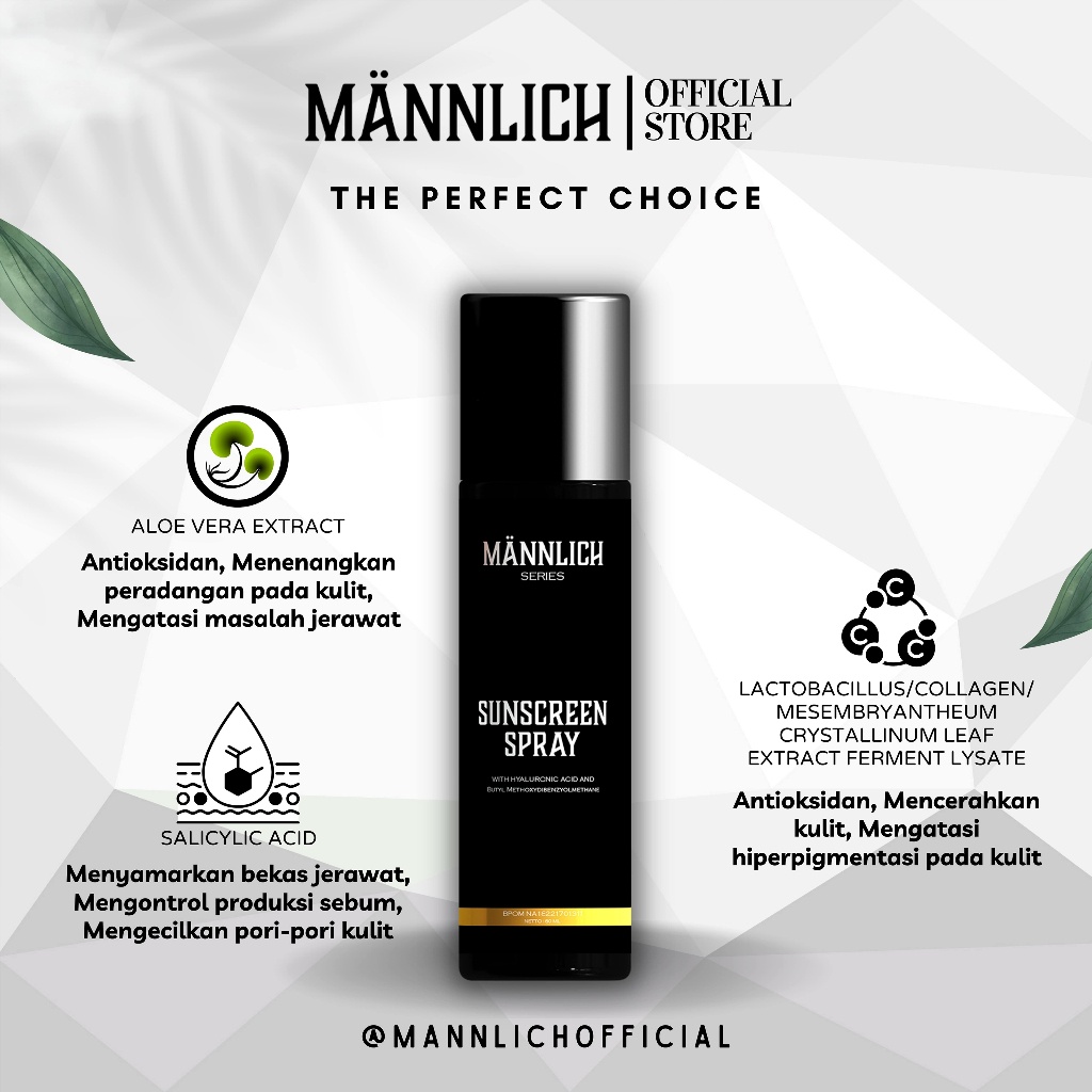 "2F" Mannlich Sunscreen Spray (60ML) by Kim Kurniawan "2F"