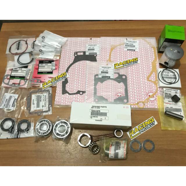 Paket Hemat Bongkar Full Ninja 150 Lama KIS 1827 - Original Kawasaki - Piston stang seher paking