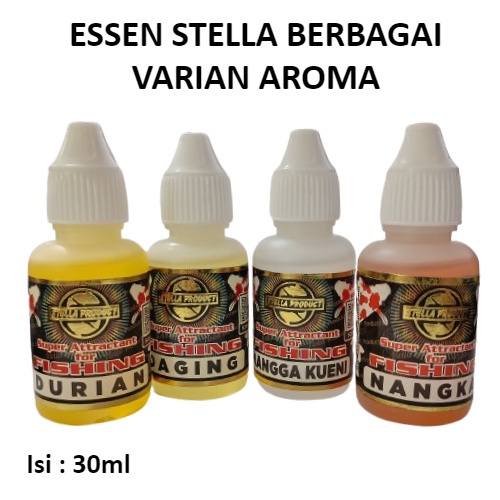 Essen Stella 30ml Aneka Macam Aroma Yang Menyengat Mangga Kueni Durian Nangka Daging Leci Melon Indo