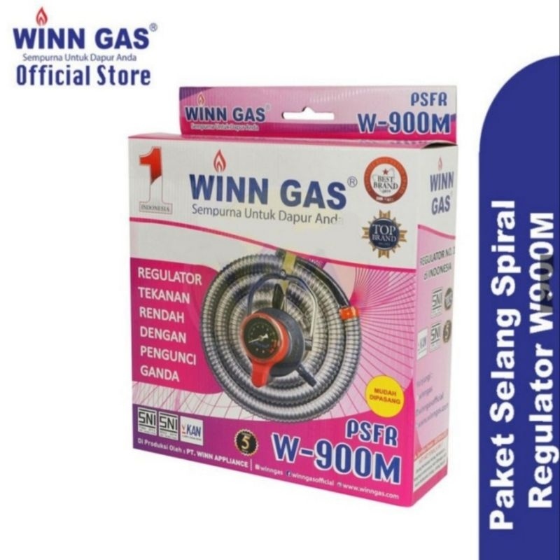 Regulator Selang Winn Gas W 900M / W900 M / Selang Paket Regulator Winn Gas