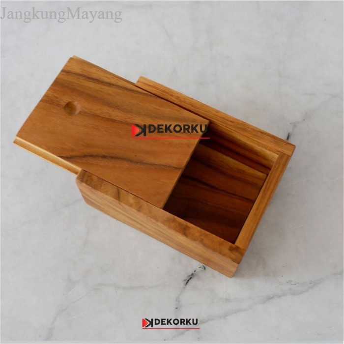 

Kotak Box Tempat Kayu Jati Penyimpanan Aksesoris / Souvenir /Perhiasan murah