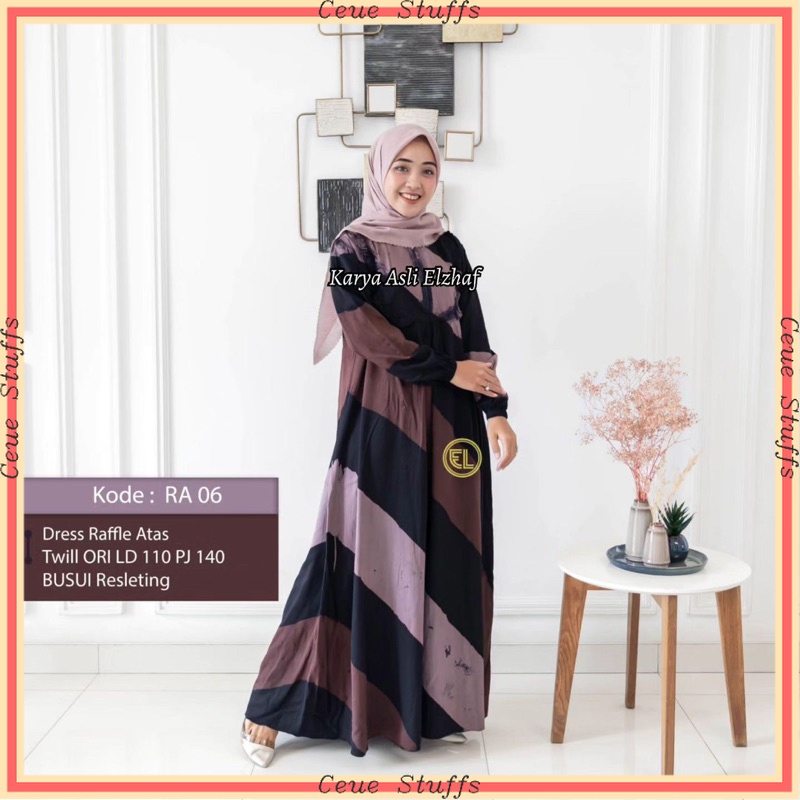 PREMIUM TERMURAH BAHAN DINGIN JATUH  Twill Elzhaf/Kaftan Elzhaf